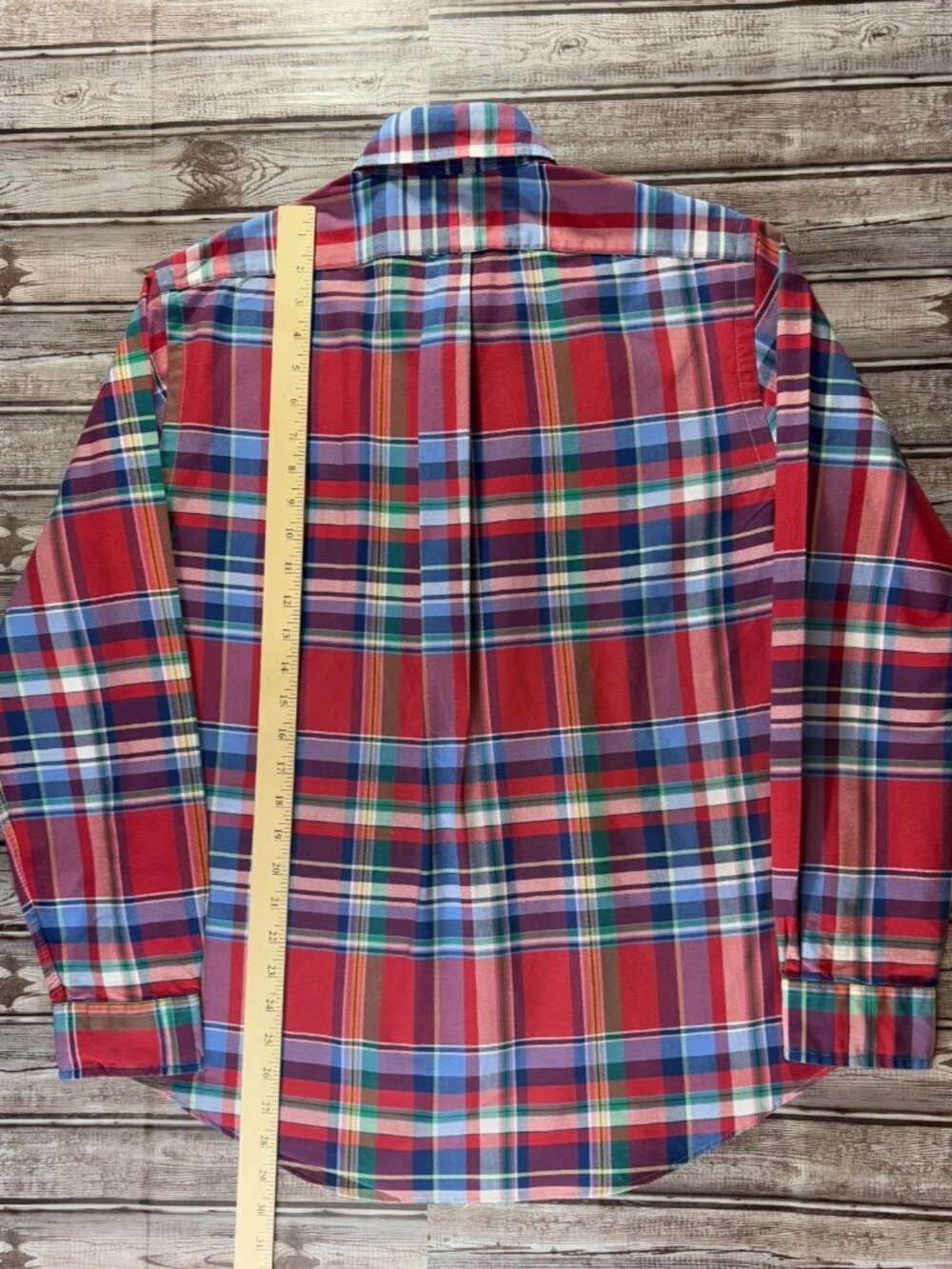 Polo Ralph Lauren Classic-Fit Oxford Plaid Shirt size M multicolor NWT mspr $138 - Picture 11 of 13